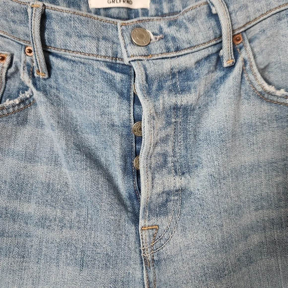 GRLFRND | Karolina High Rise Skinny Raw Hem Jeans in Titanium - Size 31 - Picture 6 of 14